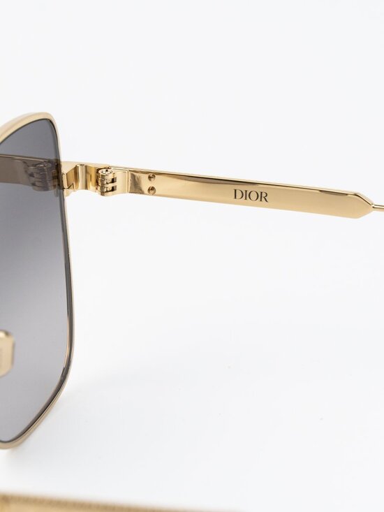 Dior Women Sunglasses Gold Grey Gradient Square Oversized DIORCANNAGE S1U B0A1 main image 6